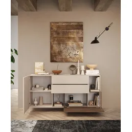 Home Affaire Sideboard Monaco 181 x 94 x 42 cm Beige / Weiß