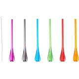 Mastrad Trinkhalme mit Löffel 6 St. Bunt