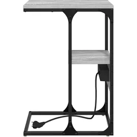 vidaXL Nachttisch Grau Sonoma 41,5 x 26 x 60,5 cm Holzwerkstoff