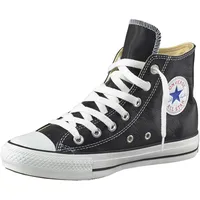 Converse Chuck Taylor All Star Leather Hi in Schwarz