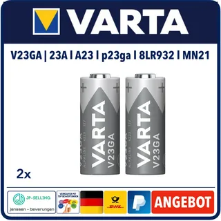 Varta Alkaline Batterie 12Volt A23 23A p23ga V23GA MN21 8LR932 Bulkware