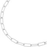 GIORGIO MARTELLO MILANO Silberkette "Kordel-Optik, Silber 925", silber, GIORGIO MARTELLO MILANO, Halsketten, Damen, 45cm, Silber 925 (Sterlingsilber), Silberkette