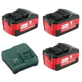 Metabo Basis-Set Li-Power 3 x 5,2 Ah + Schnellladegerät 685048000