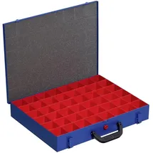 Allit Sortimentskoffer Kunststoff 440 x 70 x 370 mm blau 48 Fächer
