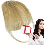 Pony zum Anstecken, Echthaar, Pony, zum Anstecken, mit Fransen, natürliche Farbe, Pony-Extensions, gepflegt, Haarverlängerung