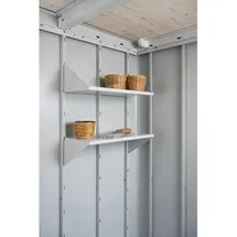 Biohort Regalboden Gerätehaus Neo 2-Stück-Packung Silber