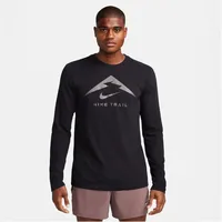 Nike Herren Dri-Fit Tee Longsleeve Trail schwarz