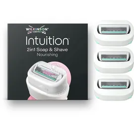 Wilkinson Intuition 2in1 Soap & Shave Nourishing Rasierklingen 3 St.