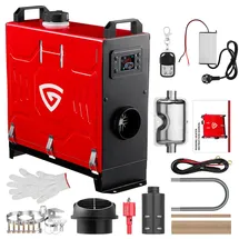 isinever VEVOR 8 kW Dieselheizung 12 V / 24 V All in One Diesel-Luftheizung mit Bluetooth App-Steuerung & Fernbedienung & Anzeigebildschirm & CO-Alarm, schnell aufheizende vertikale tragbare Dieselheizung