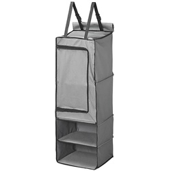 ProPlus 362067 Hängeaufbewahrung 4 Fächer 34 x 34 x 96cm mit Reißverschlussfach & 7mm Keder