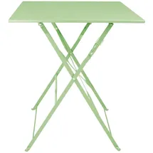 Bolero Square Pavement Style Klapptisch 60 x 60 x 75 cm Hellgrün