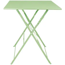 Bolero Square Pavement Style Klapptisch 60 x 60 x 75 cm Hellgrün