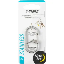 NITE IZE G-Series #2 Stainless Steal, Silber