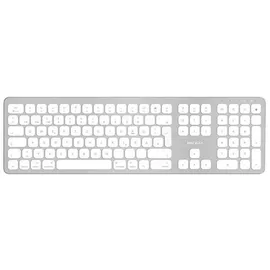 Macally BTWKEYMB-DE, erweiterte Quick-Switch Bluetooth Funk-Tastatur für Mac PC, iOS und Android, Ziffernblock, deutsches QWERTZ Layout mit