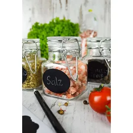 Sendez 12 Vorratsgläser mit Tafelfeld Kreide Marmeladengläser Gewürzgläser Vorratsdose