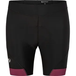 ZIENER Damen Fahrradhose NARCI X-WOOL lady, black.sangria red, 40