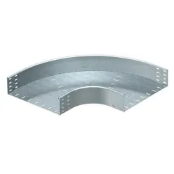 OBO 7001940 Bogen 90° horizontal, runde Bauform 110x400 Stahl bandverzinkt RB 90 140 FS