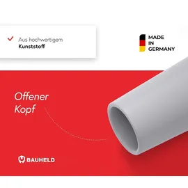 BAUHELD Rolladenstopper 40mm Offen 8 Stück Hellgrau