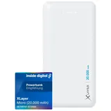 Xlayer Powerbank Micro 20000 mAh weiß