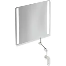 Hewi LED-Kippspiegel basic, × lichtgrau