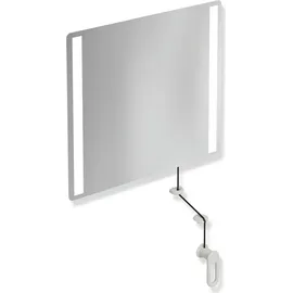 Hewi LED-Kippspiegel basic, × lichtgrau