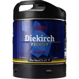 Diekirch Premium Pils, Internationales Premium Pils-Bier aus Luxemburg, Perfect Draft (1 x 6l) MEHRWEG Fassbier