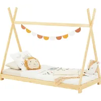 Idimex Hausbett ELIN 90 x 200 cm Kiefer lackiert beige