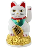 Freak Scene Superfreak Glückskatze - Maneki-Neko - Winkekatze - 11 cm - weiß