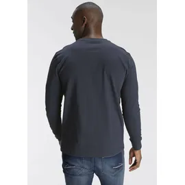 delmao Langarmshirt in dunkelblau | Gr.: S