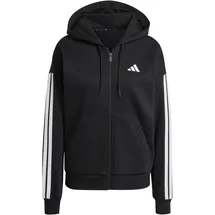adidas Damen Kapuzensweat Essentials 3-Streifen, BLACK/WHITE, XL