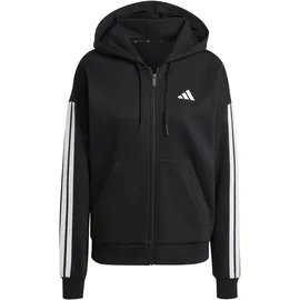 adidas Damen Kapuzensweat Essentials 3-Streifen, BLACK/WHITE, XL