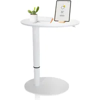 HJH Office 830055 Stehtisch höhenverstellbar Stand III Weiß