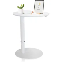 HJH Office 830055 Stehtisch höhenverstellbar Stand III Weiß