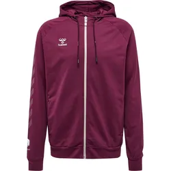 HUMMEL hmlMOVE GRID COTTON ZIP HOODIE - grapewine - XL