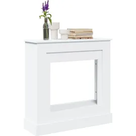 vidaXL Kaminumrandung 90 x 30 x 90 cm Weiß