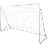 vidaXL Fußballtor mit Netz Set Stahl 240 x 90 x 150 cm