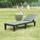casa.pro Ateleta Sonnenliege 172 x 58 x 22 cm Schwarz