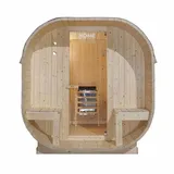 Home Deluxe CUBE DELUXE inkl. 8 kW Ofen + int. Steuerung + Dachkranz