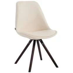 CLP Besucherstuhl Laval Cappuccino Rund creme