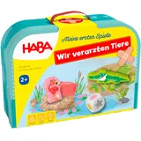 HABA 2011719001 - Meine ersten Spiele Wir verarzten Tiere, Kinder-Arztkoffer, Spielekoffer