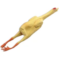 Bristol Novelty GJ036 Gummihuhn Accessoire, Gelb