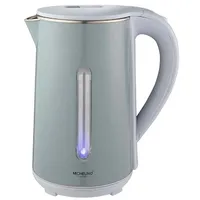Michelino Eleganter Wasserkocher Teekocher aus Edelstahl 1,8 Liter Stilvolles