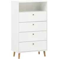 Schildmeyer Bjarne Highboard 158676, weiß matt, 60,2 x 33