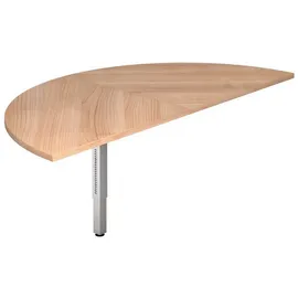 Hammerbacher Anbautisch höhenverstellbar LA160 nussbaum,