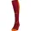 Stutzenstrümpfe weinrot/neonorange 3 35-38