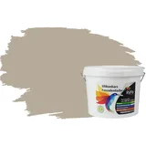 RyFo Colors Fassadenfarbe Silikonharz Fassadenfarbe Kieselgrau 3l, 1 L ca. 6 m2, Wasserabweisend, diffusionsfähig, schützt vor Schmutz, Algen, Pilzen grau