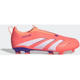 adidas Predator League Laceless MG/Fg Kinder Signal Coral/Ftwr White/Beam Orange 30