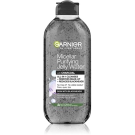 Garnier Skin Naturals Micellar Purifying Jelly Water 400 ml Mizellenwasser mit Aktivkohle gegen Mitesser für Frauen