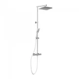 Schütte Trento Duschsystem mit Thermostat Chrom 32x20 cm