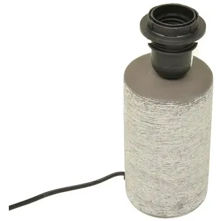 B&S Tischleuchte Lampenfuß Keramik grau H 15 cm für E 27 max 40 Watt grau